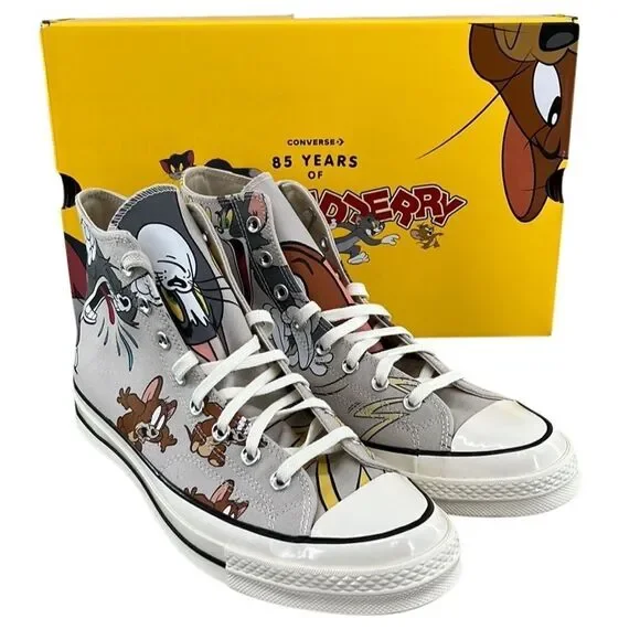 Converse x Tom and Jerry Chuck 70 Limited Edition Hightop Sneakers Shoes Size 13